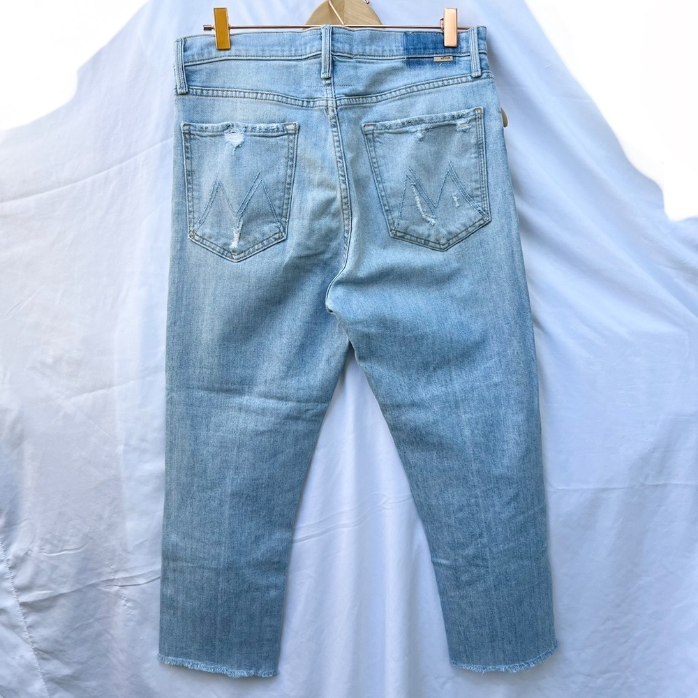 MOTHER | THE HUFFY SKIMP IN ROPE’S END RAW HEM DISTRESSED SIZE 30 JEAN DENIM - Picture 8 of 8